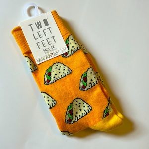 Two left feet Taco socks NEW